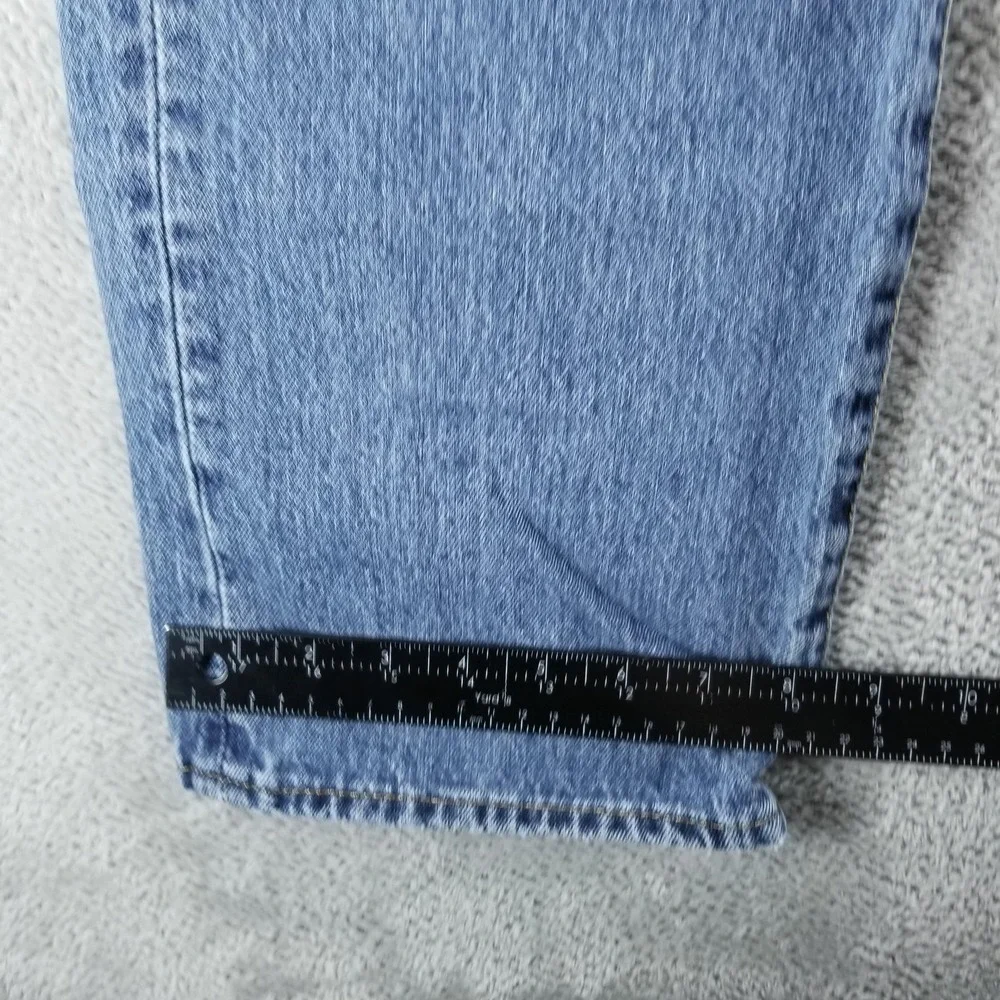 Levis 501 Jeans Mens 36x30 Blue Straight Button Fly Medium Wash Faded‎